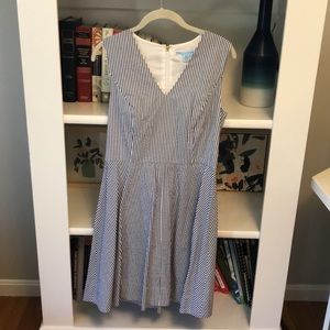 Draper James Blue and White Striped Dress